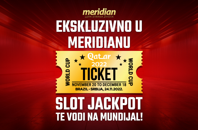 DA LI STE SPREMNI ZA NEODOLJIVU SLOT AVANTURU? Meridian ti daje priliku da osvojiš džekpot i kartu za Katar!