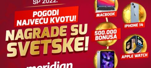 <strong>FUDBAL JE PONOVO TU: Kreću četvrtfinala Mundijala, pogodi najveću kvotu u Meridianu i osvoji sjajne nagrade!</strong>