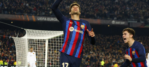 Suze u Barseloni: Alonso postigao gol Junajtedu, pa ga posvetio preminulom ocu (VIDEO)