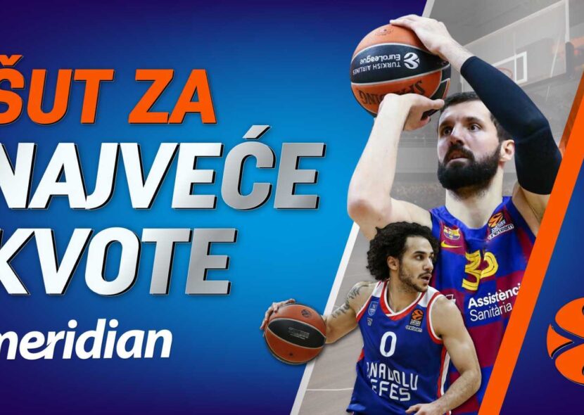 NAJVEĆA PONUDA ZA POENE IGRAČA: Isprati NBA i Evroligu uz Meridian – ČEKAJU TE NAJVEĆE KVOTE!