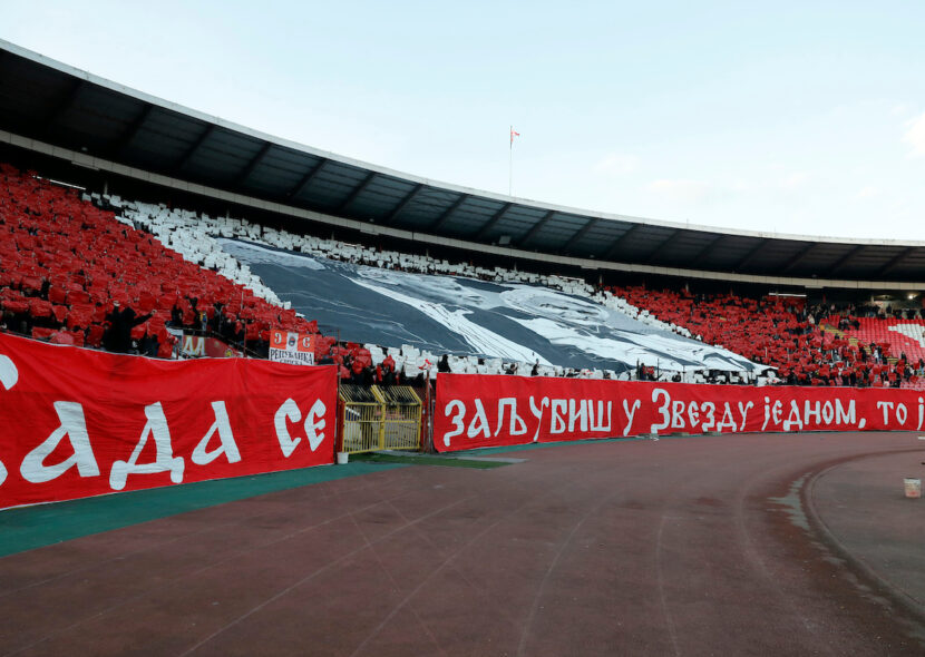 Delije napravile spektakularnu koreografiju: Kad se zaljubiš u Zvezdu jednom... (VIDEO)
