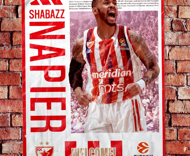Trese se Mali Kalemegdan - Šabaz Nejpir i zvanično novi igrač Crvene zvezde Meridianbet!